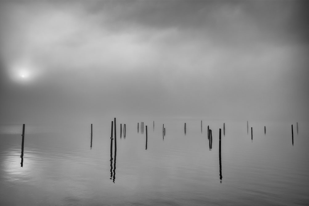 Morning Mist on Hood Canal, Washington