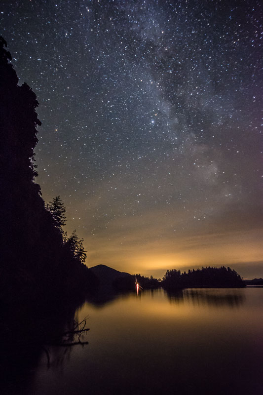 Milky Way over Harmony Islands, British Columbia, Canada